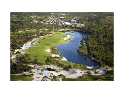 Medalist Golf Club, Hole 15, aerial Regular Photographic Print by Stephen Szurlej