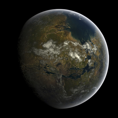 Artist's Concept of a Terraformed Mars Photographic Print by  Stocktrek Images