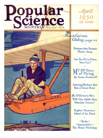 Front Cover of Popular Science Magazine: April 1, 1930 Posters
