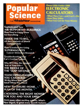 Front cover of Popular Science Magazine: March 1, 1973 Posters