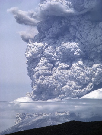 Mount St. Helens Erupting Photographic Print by Steve Terrill!