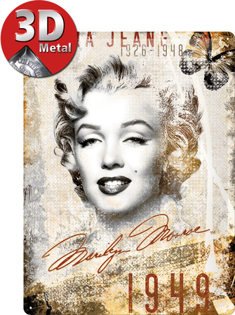 Marilyn Monroe PortraitCollage Tin Sign