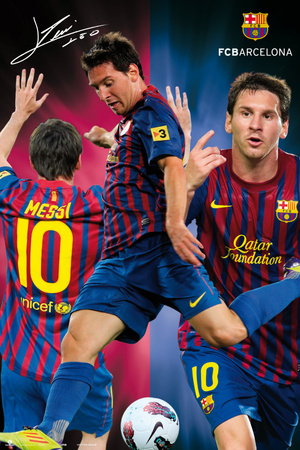 Fc Barcelona Messi 2011 2012 Poster