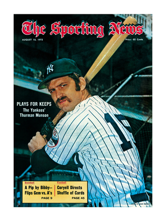 New York Yankees Catcher Thurman Munson - August 18, 1973 Photo