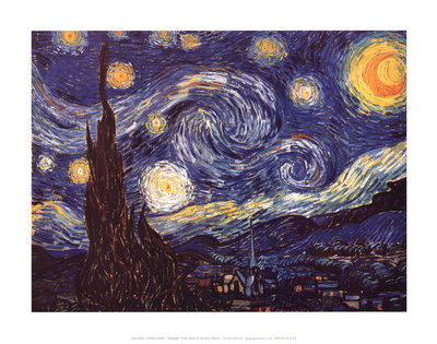 Vincent Van Gogh (Starry Night) Art Poster Print Masterprint