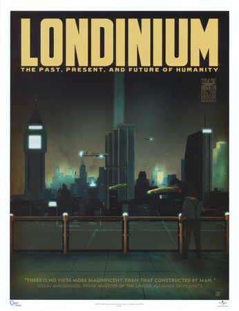 Serenity Movie Blue Sun Londinium Travel Poster Print Poster