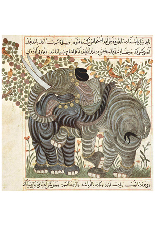 Arab painters around 1295 (Book about the usefulness of the animals of Abu Sa'id 'Ubayd Allah ibn B Prints