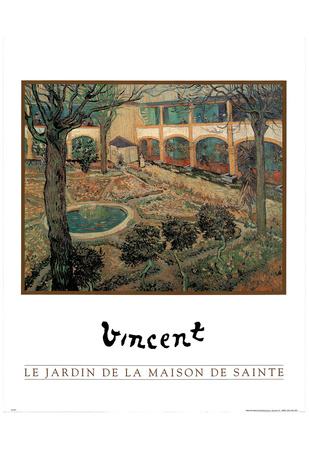 Vincent Van Gogh (Le Jardin De La Maison De Sainte) Art Print Poster Prints