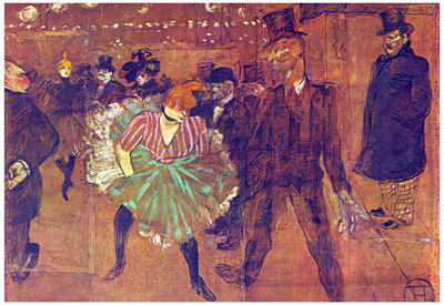 Henri de Toulouse-Lautrec Ball at Moulin Rouge Art Print Poster Print