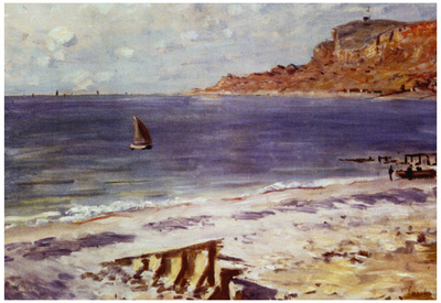 Claude Monet Sailing at Sainte-Adresse Art Print Poster Posters