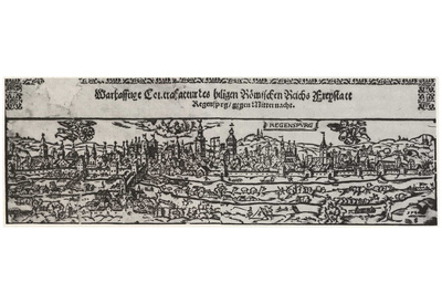 Peter Opel (View of Regensburg west) Art Poster Print Prints