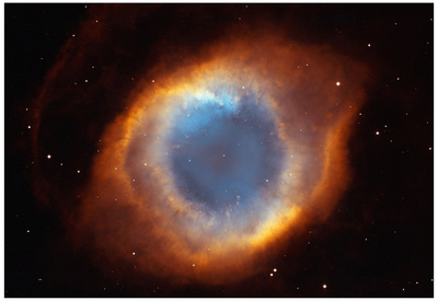 Iridescent Glory of Nearby Helix Nebula Space Photo Art Poster Print Poster