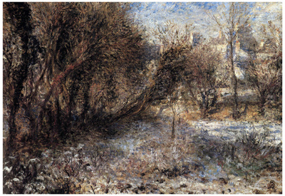 Pierre Auguste Renoir Snowy Landscape Art Print Poster Poster