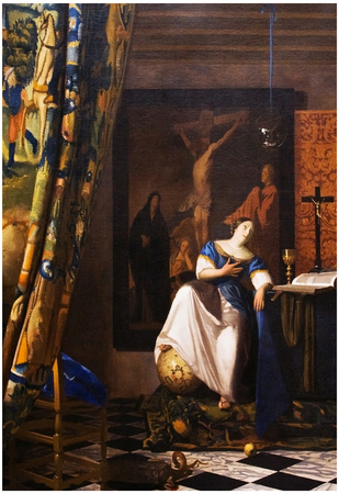 Johannes Vermeer Allegory of the Faith Art Print Poster Posters