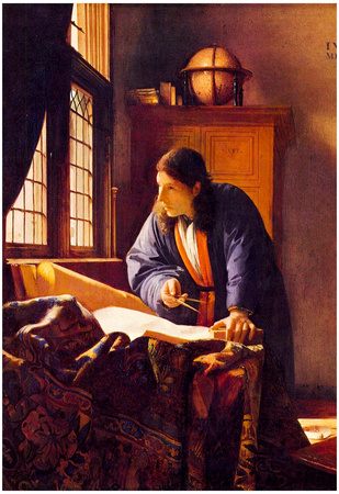 Jan Vermeer van Delft (The Geographer) Art Poster Print Posters