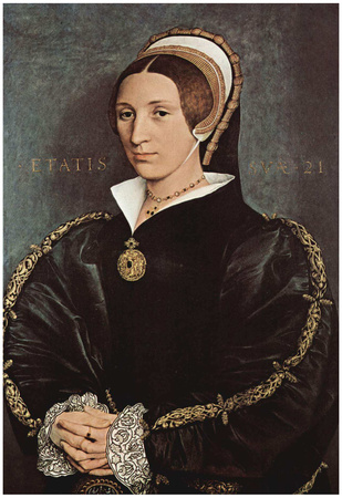 Hans Holbein d. J. (Portrait of Catarina Howard, 5 Wife of King Henry VIII) Art Poster Print Print