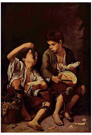 Bartolomé Esteban Perez Murillo (The melon eater) Art Poster Print Posters