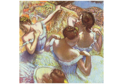 Edgar Germain Hilaire Degas (Dancers in Blue) Art Poster Print Prints