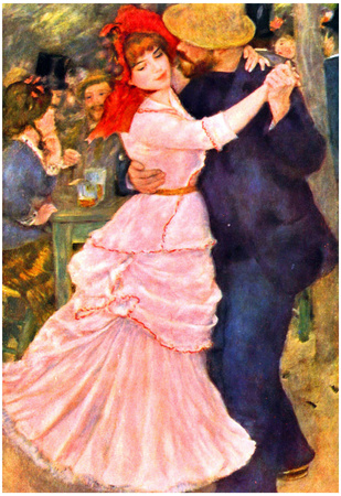 Pierre-Auguste Renoir (Dance in Bougival) Art Poster Print Posters