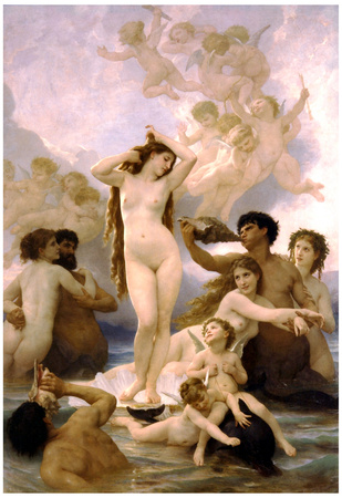 William-Adolphe Bouguereau The Birth of Venus Art Print Poster Poster