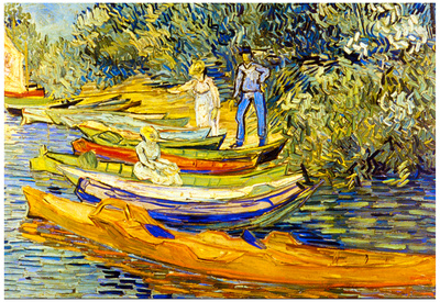 Vincent Van Gogh The Riverbank La Grenouillere Art Print Poster Prints