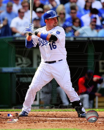 Billy Butler 2012 Action Photo