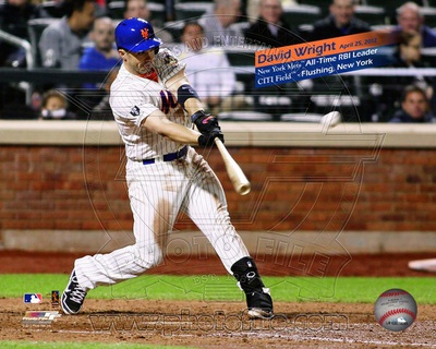 David Wright New York Mets All-Time RBI Leader- April 25, 2012 Photo