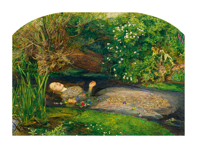 Ophelia, 1851-52 Art by John Everett Millais