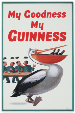 My Goodness My Guinness Beer Pelican Tin Sign