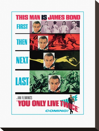 You Only Live Twice-Teaser Stretched Canvas Print
