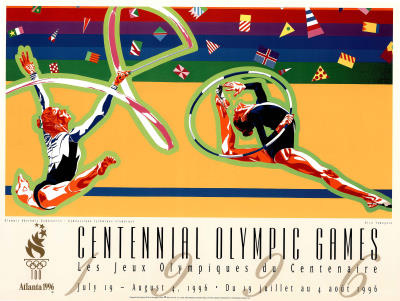 Olympic Rhythmic Gymnastics Atlanta, c.1996 Prints by Hiro Yamagata