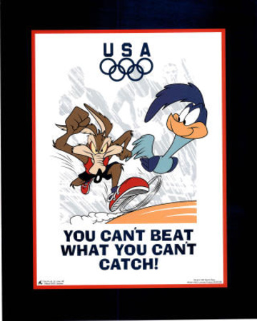 Looney Tunes Olympics Roadrunner & Coyote Prints