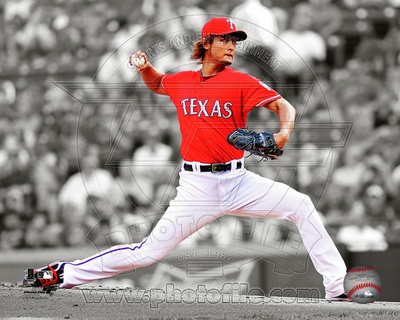 Yu Darvish 2012 Spotlight Action Photo