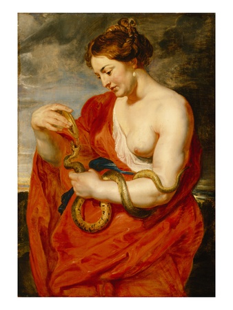 Hygeia, Goddess of Health, C.1615 (Oil on Oak Panel) Giclee Print by Peter Paul Rubens