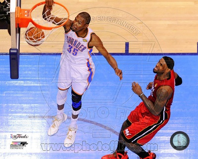 Kevin Durant Game 1 of the 2012 NBA Finals Action Photo