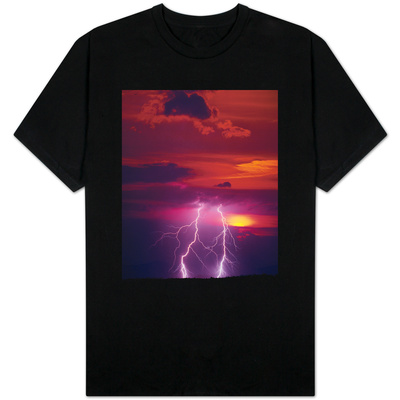 Lightning Storm at Sunset T-shirts