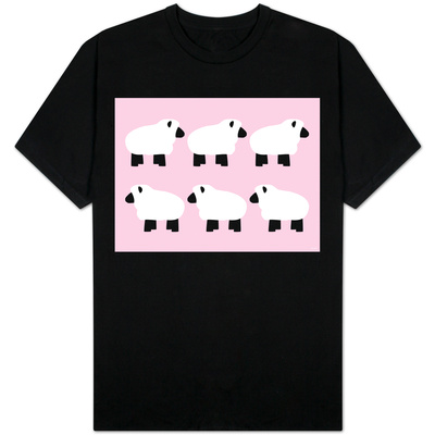 Pink Sheep Family T-shirts