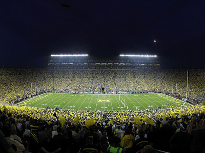 University of Michigan - The Big House under the Lights Photo