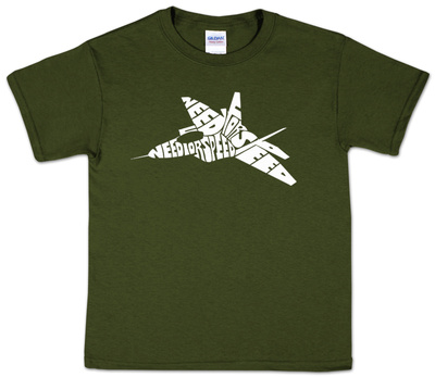 Youth: Fighter Jet Word art T-Shirt