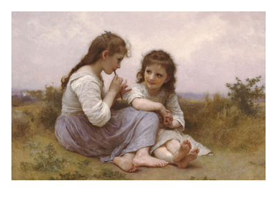 A Childhood Idyll Prints by William Adolphe Bouguereau