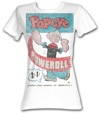 Juniors: Popeye - Powerroll T-Shirt