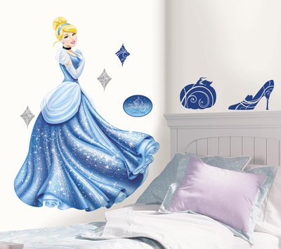 Disney Princess - Cinderella Glamour Peel & Stick Giant Wall Decal Wall Decal