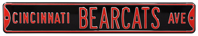 Cincinnati Bearcats Ave Steel Sign Wall Sign