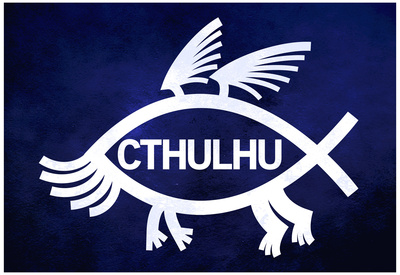 Cthulhu Fish Print