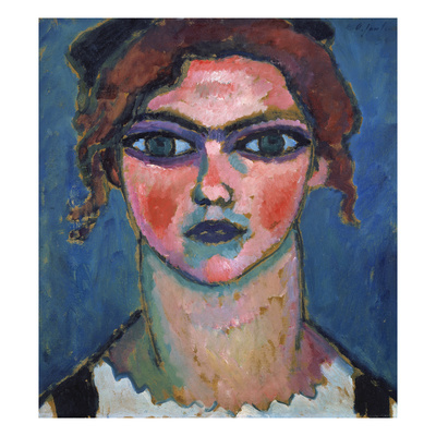 Youn Girl with Green Eyes, about 1910 Giclee Print by Alexej Von Jawlensky