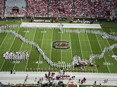 University of South Carolina: the South Carolina Marching Band Performs in Williams-Brice Stadium Photo