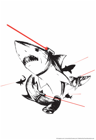 Laser Beams Prints by  Snorg Tees