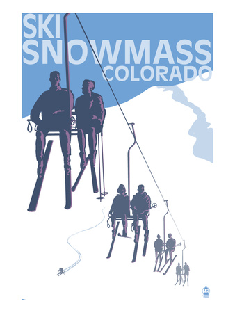 Snowmass, Colorado - Ski Lift Posters by  Lantern Press