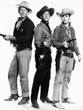 Rio Bravo, John Wayne, Dean Martin, Ricky Nelson, 1959 Photo