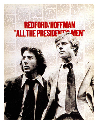 All The President's Men, Dustin Hoffman, Robert Redford, 1976 Photo